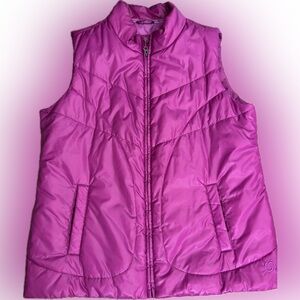 Puffer Vest Active Zone Penn Magenta Pink Purple XL Full Zip